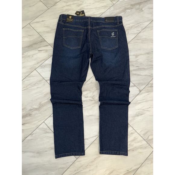 Vintage Rocawear Jeans Size 40x30 Blue Denim Wash Stretch Skinny (New W Tags) - Picture 1 of 10